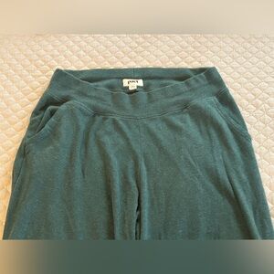 Pact Women’s Dark Forest Heather Green Medium Organic Cotton Airplane Pants